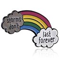 Pins, Pin mit Regenbogen-Design und 