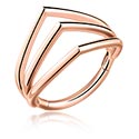 Piercingringen, Piercing-clicker (chirurgisch staal, roségoud, glanzende afwerking), Met roségoud verguld chirurgisch staal