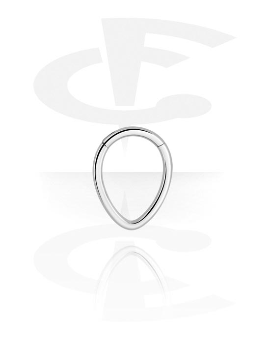 Piercing ad anello, Multi-purpose clicker (acciaio chirurgico, argento, finitura lucida), Acciaio chirurgico 316L