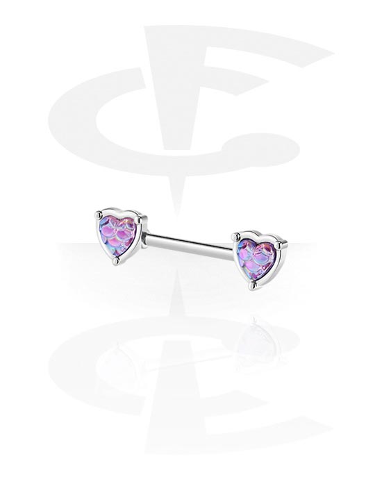 Piercing De Téton En Acier Chirurgical 316L Plaqué Or Rose – Motif Bouclier Avec Rosace, Tige 1.6x19mm - 8