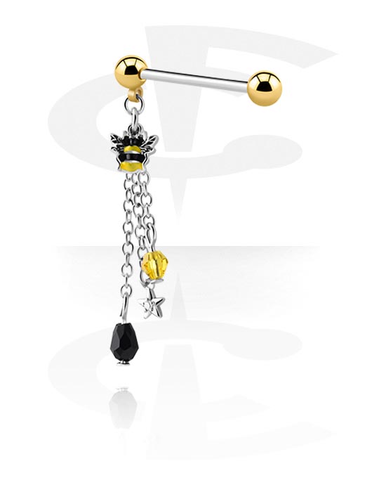 Nipple Barbell (Surgical Steel 316L/Plated Brass) The World's No.1