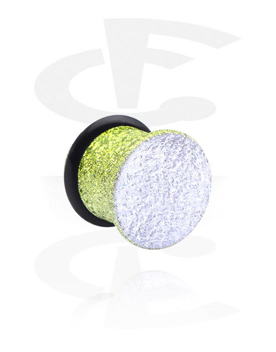 Tunely & plugy, Plug s rozšířeným koncem (akryl, různé barvy) s O-kroužkem, Akryl
