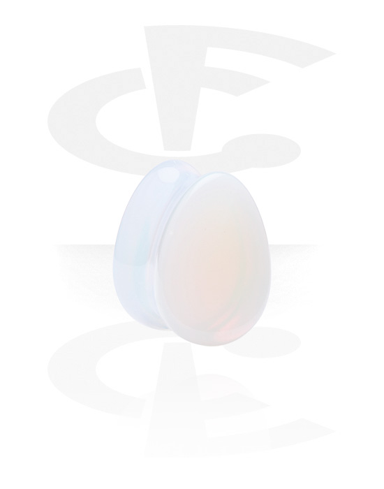 Tunnelit & plugit, Sydämenmuotoinen kaksinkertainen flared-plugi (kivi), Luonnollinen opaali