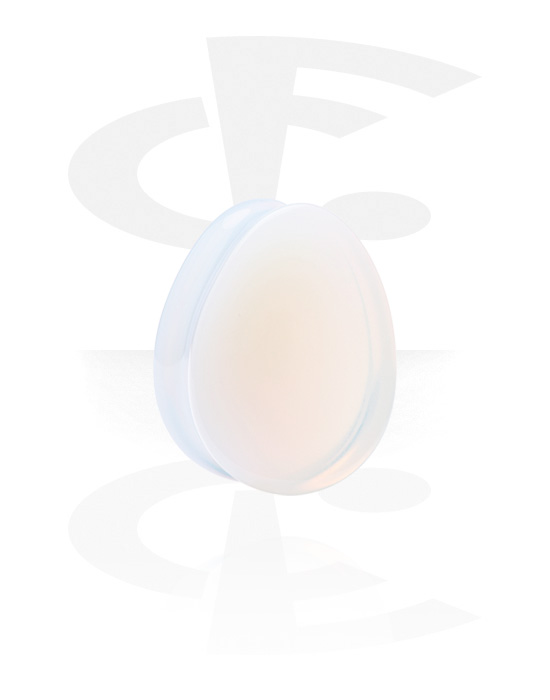 Tunnelit & plugit, Sydämenmuotoinen kaksinkertainen flared-plugi (kivi), Luonnollinen opaali