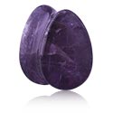 Alagutak és dugók, Tear-shaped double flared plug (stone), Ametiszt