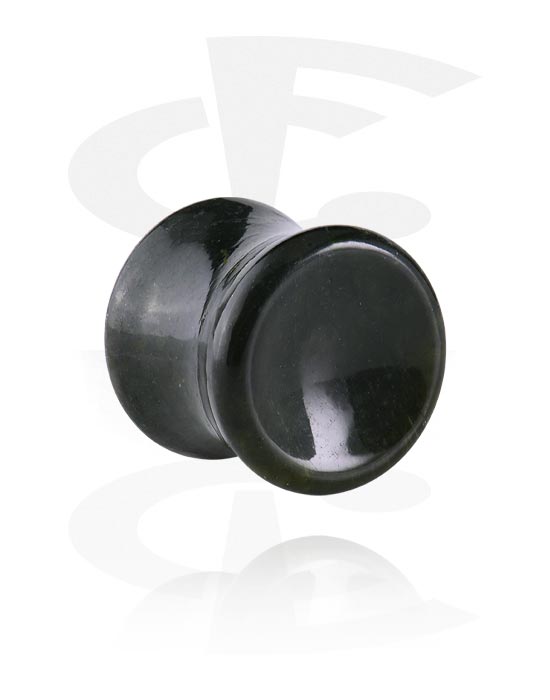 Tunnlar & Pluggar, Double flared plug (stone) med concave front, Sten