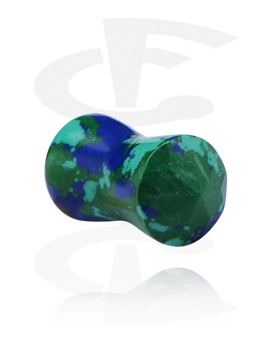 Tunnels & Plugs, Double Flared Plug, Synthetic Stone