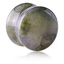 Alagutak és dugók, Double flared plug (stone), Moss Agate