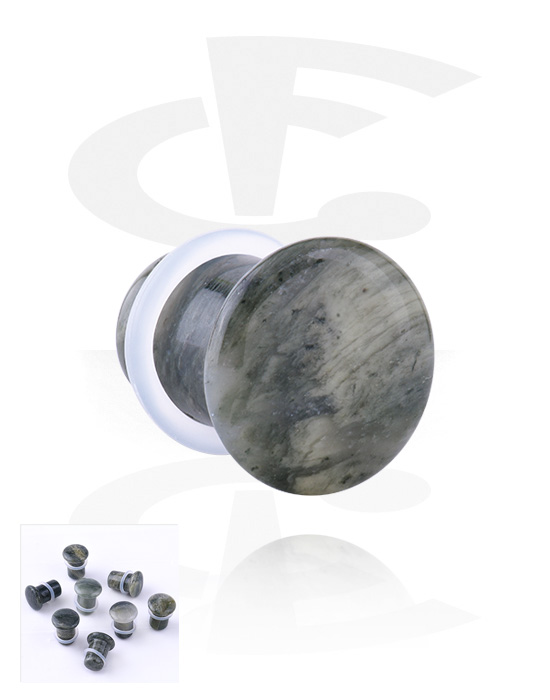 Alagutak és dugók, Single flared plug (stone) val vel O-gyűrű, Kő