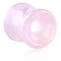 Alagutak és dugók, Double flared tunnel (rose quartz), Rózsakvarc