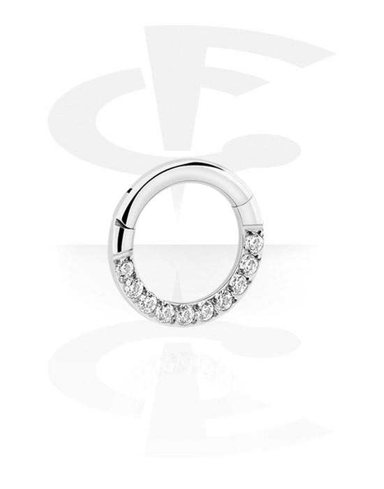 2 Anneaux Septum Titane G23 FIOROYAL - Or, Argent, Noir, 16G 10mm, Pour Piercing Nez/Oreille