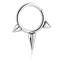 Piercing Ringe, Piercing-Klicker (Titan, silber, glänzend), Titan ASTM F136
