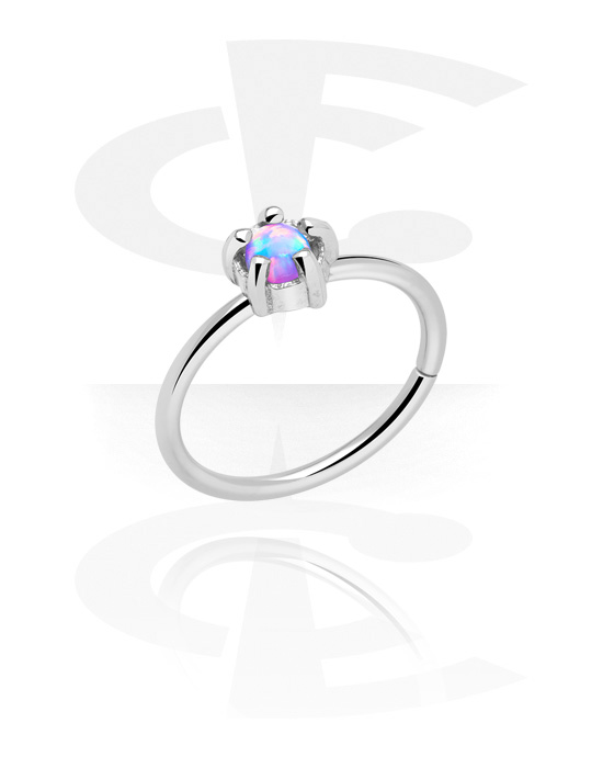 Piercinggyűrűk, Continuous ring (surgical steel, silver, shiny finish), Sebészeti acél, 316L