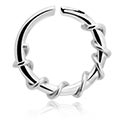 Continuous ring (surgical steel, silver, shiny finish)