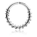 Anneau continu (acier chirurgical, argent, finition brillante)