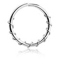 Continuous ring (surgical steel, silver, shiny finish)