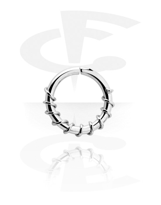 Piercing Ringe, Continuous Ring (Chirurgenstahl, silber, glänzend), Chirurgenstahl 316L