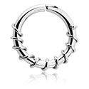 Continuous ring (surgical steel, silver, shiny finish)