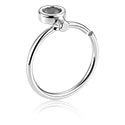 Piercingringer, Kontinuerlig ring (kirurgisk stål, sølv, skinnende finish), Kirurgisk stål 316L
