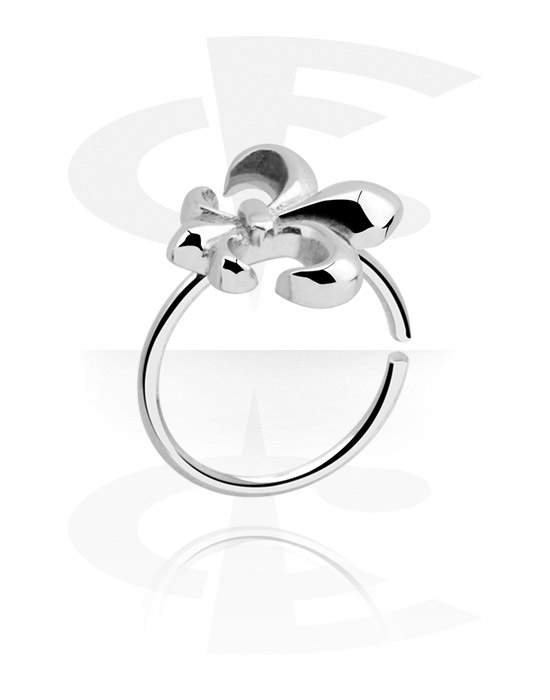 Piercingové kroužky, Spojitý kroužek (chirurgická ocel, stříbrná, lesklý povrch), Chirurgická ocel 316L