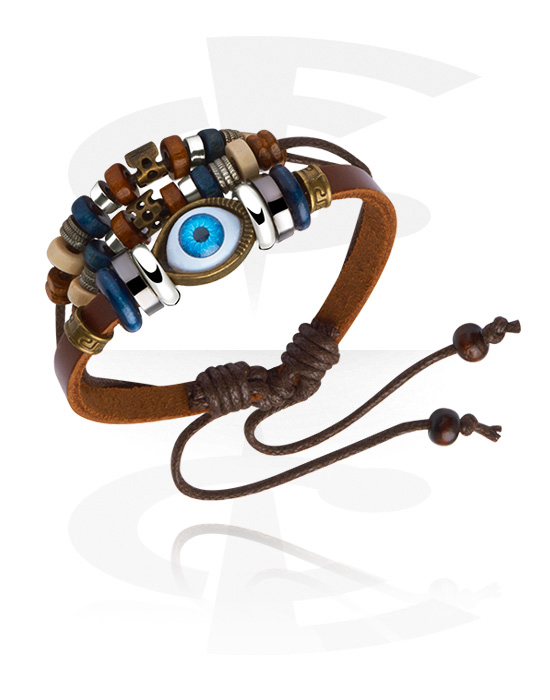 Armbänder, Modisches Armband, Leder, Zinklegierung, Holz
