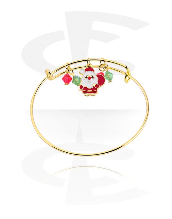Armbanden, Mode-armband met Kerstdesign, Vergulde messing