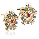 Pendientes, Pendientes con diseño navideño, Acero quirúrgico 316L ,  Aleación de zinc chapado