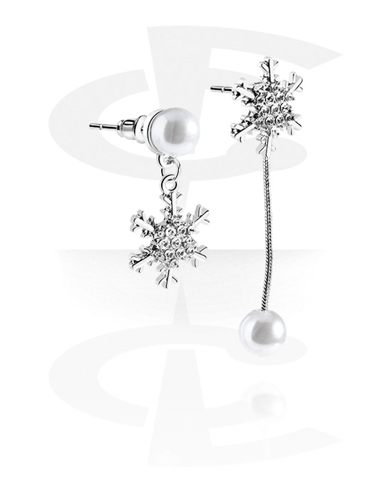 Earrings, Studs & Shields, Ear Studs with Christmas design, Plated Zinc Alloy