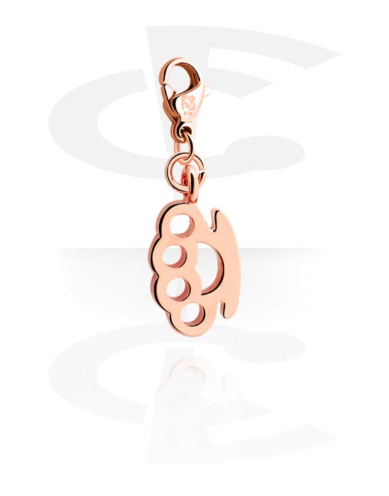 Charms, Charm for Charm Bracelets, Rose Gold Plated Surgical Steel 316L