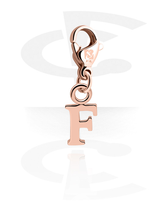 Charms, Charm for Charm Bracelets, Rose Gold Plated Surgical Steel 316L