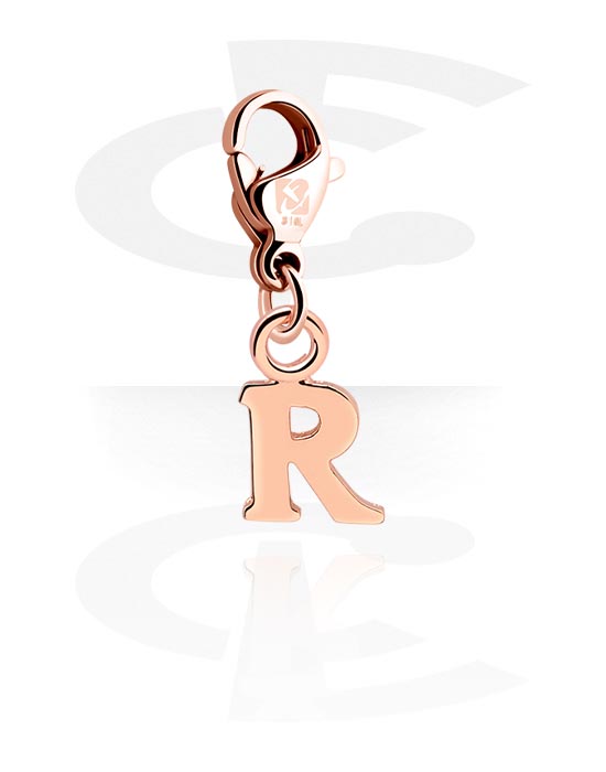 Charms, Charm for Charm Bracelets, Rose Gold Plated Steel