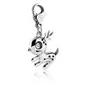 Charm Armband, Berlock för berlockarmband med deer design, Kirurgiskt stål 316L