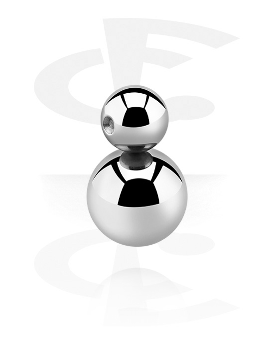 Attachment for ball closure rings (surgical steel, silver, shiny finish ...