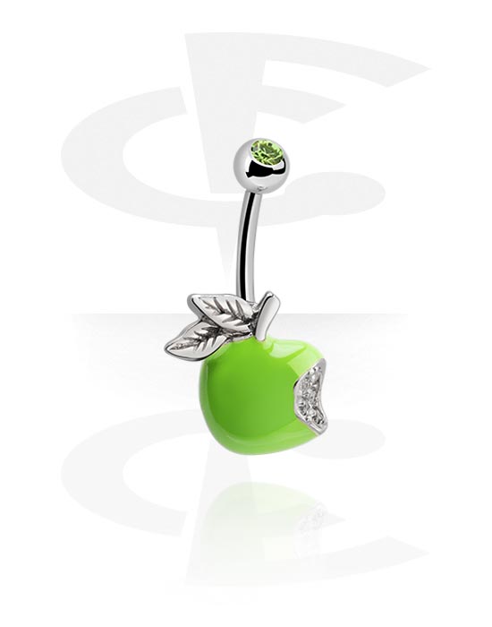 Piercings Nombril Acier Chirurgical - Lot 5 Modèles Argent Rose - Taille 14G - Pendants Coeur Et Noeud Piercings Nombril Acier Chirurgical