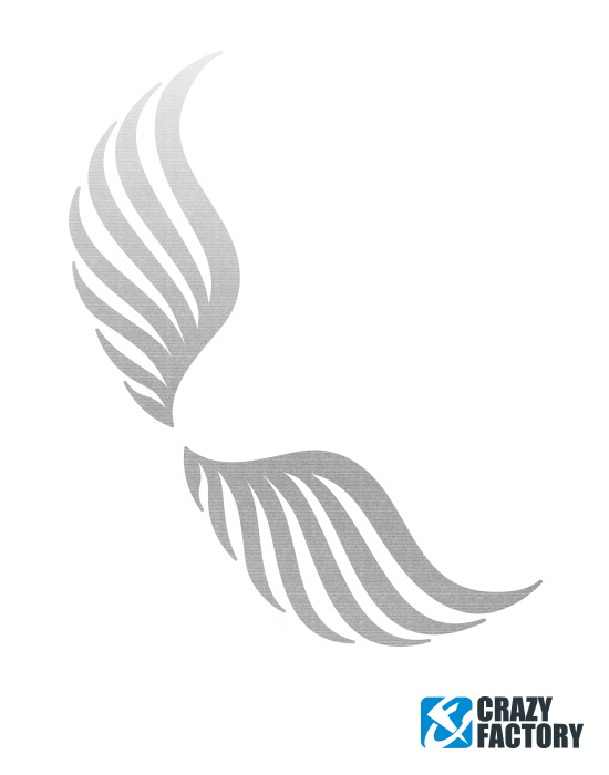 Neptattoos, Fun-tatoeage met vleugel-motief
