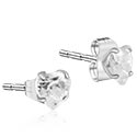 Boucles d'oreilles, Boucles d'oreilles avec pierres en cristal, Argent 925
