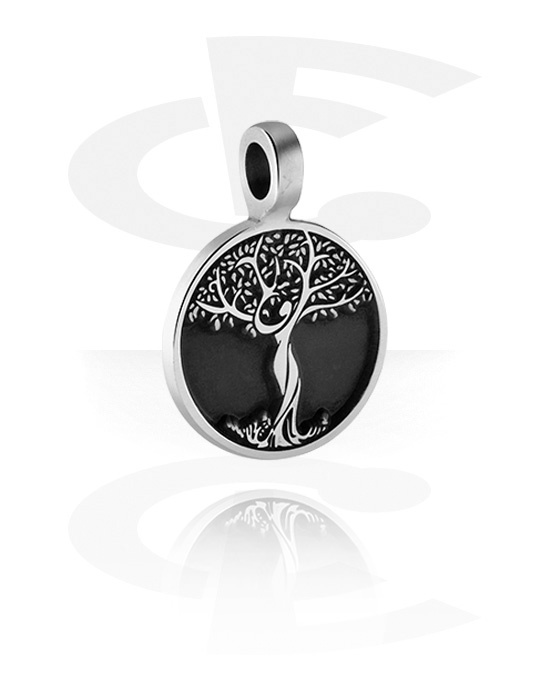 Pendants, Pendant with "Tree of Life" Design, Pewter