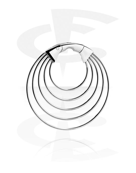 Ear weights & hangers, Ear weight (roestvrij staal, zilver, glanzende afwerking), Roestvrij staal 316L