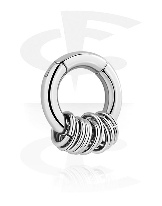 Öronvikter & Hängare, Ear weight (stainless steel, silver, shiny finish), Rostfritt stål 316L