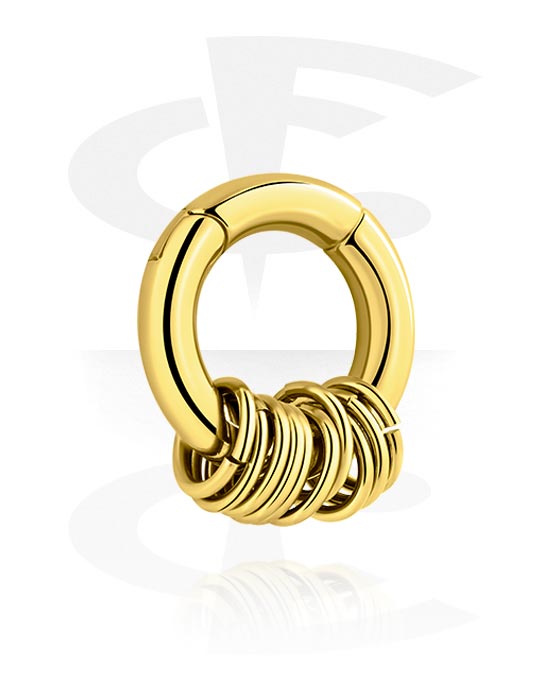 Ear weights & Hangers, Ear weight (aço inoxidável, ouro, acabamento brilhante), Aço inoxidável 316L banhado a ouro