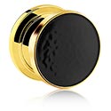 Alagutak és dugók, Screw-on tunnel (steel, gold, shiny finish), Aranyozott sebészeti acél, 316L