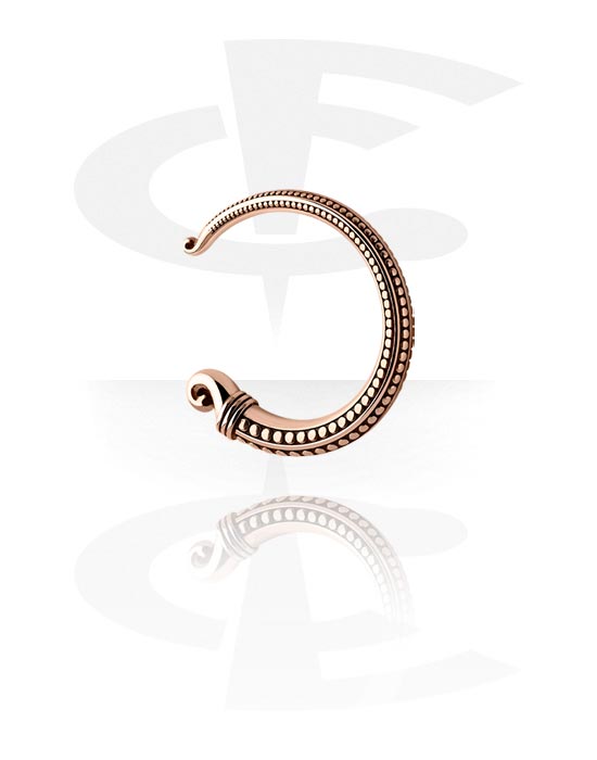 Ear weights & Hangers, Ear weight (stainless steel, rose gold, shiny finish), Rose Gold Plated Stainless Steel 316L