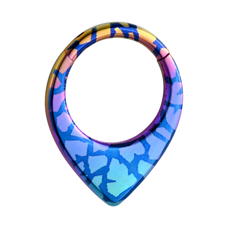 Piercing clicker (titanium, anodised) Titane ASTM F136 Anneaux