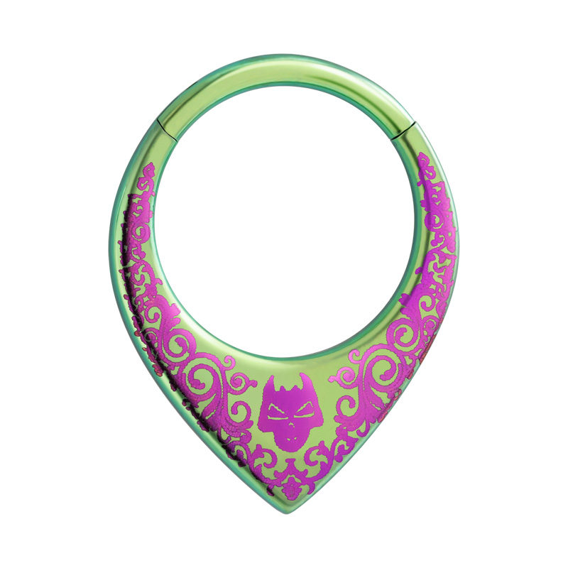 Piercing clicker (titanium, anodised) Titane ASTM F136 Anneaux