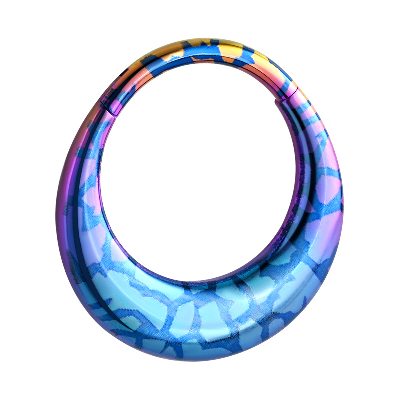 Piercing clicker (titanium, anodised) Titane ASTM F136 Anneaux