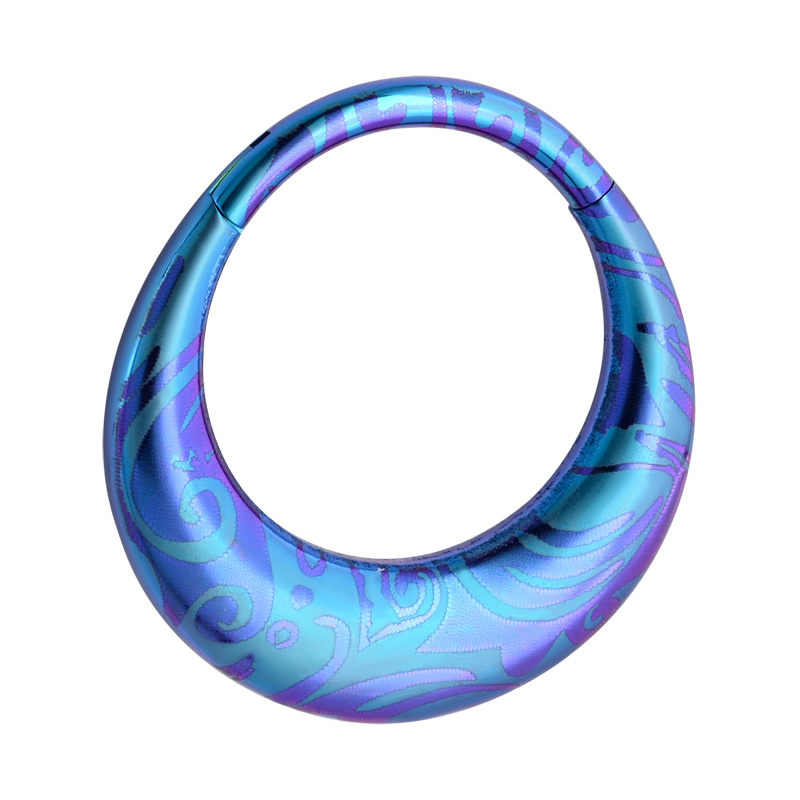 Piercing clicker (titanium, anodised) Titane ASTM F136 Anneaux