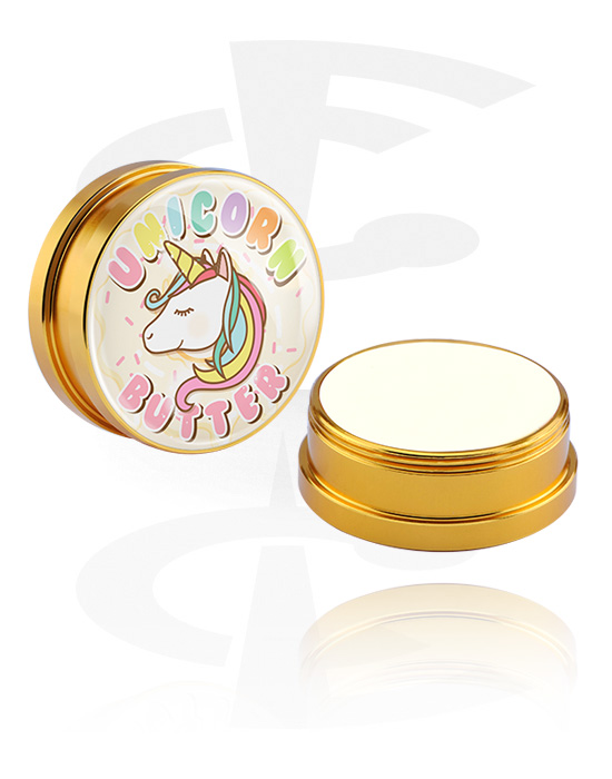 Čištění a péče, Ošetřující krém a deodorant na piercingy „Unicorn-Butter“, Hliníková nádoba