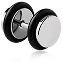 Piercing fake, Fake plug, Acciaio chirurgico 316L