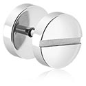 Piercing fake, Fake plug, Acciaio chirurgico 316L