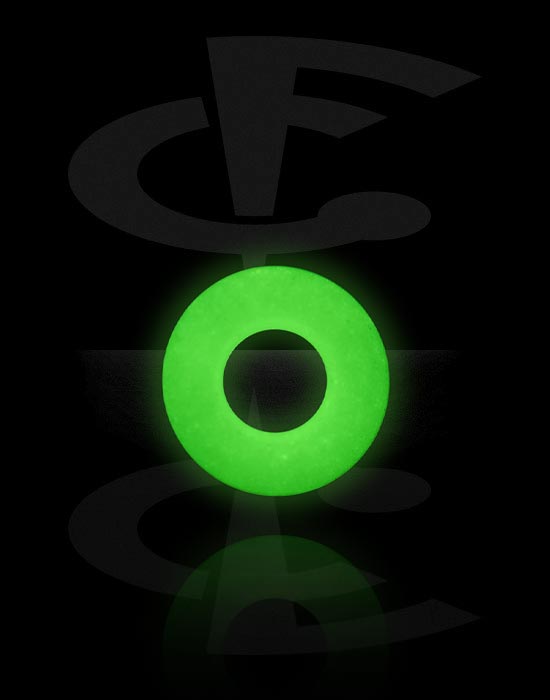 Kuler og staver ++, "Glow in the dark" O-ring, Silikon
